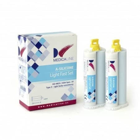 A-SILICONE LIGHT FAST SET 2x50 ml