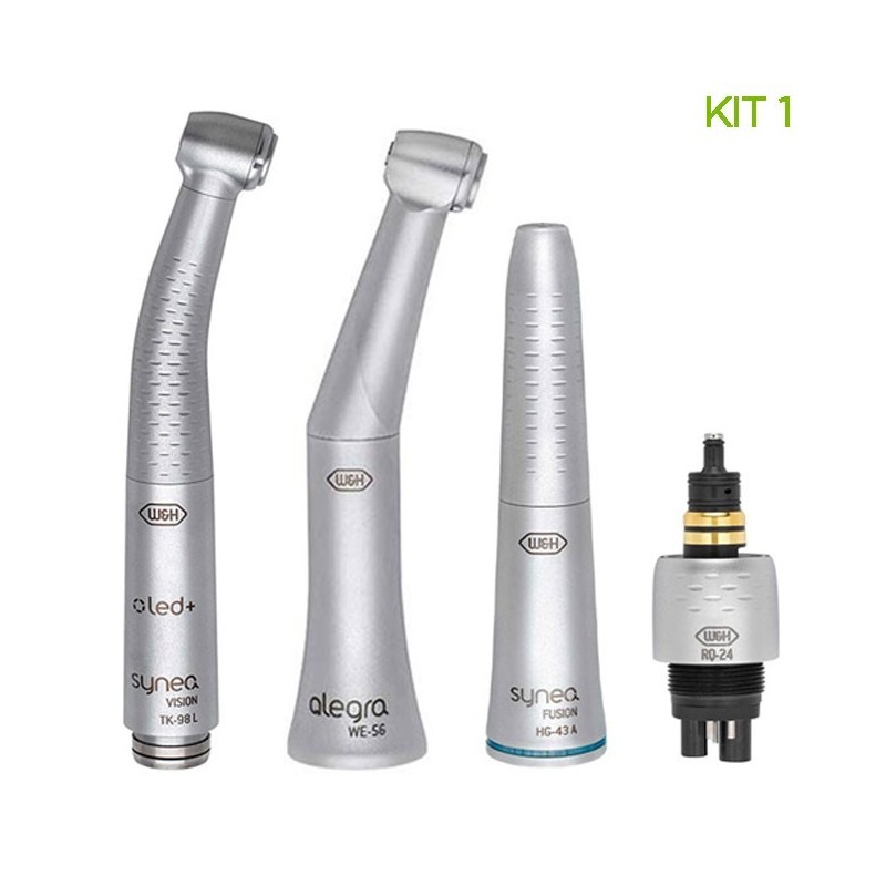 KIT 1 - Turbine TG-98 L + Acople RQ-24 + Contre Angle WG-56 A + Pieza de mano HG-43 A