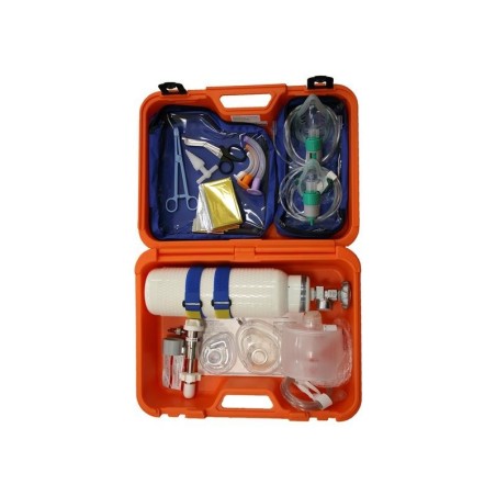 MALLETTE REANIMATION REGULATEUR DE PRESSION 15 L + BOT. OX. 2L VIDE