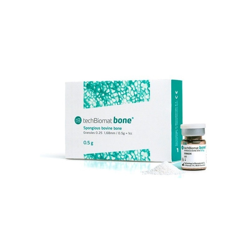 TECHBIOMAT BONE MATRICE MATERIAL RELLENO OSEO Boite 0,5g