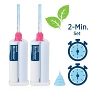 BLU MOUSSE CLASSIC PEPERMINT CARTOUCHE SPLIT 2 x 50 ml