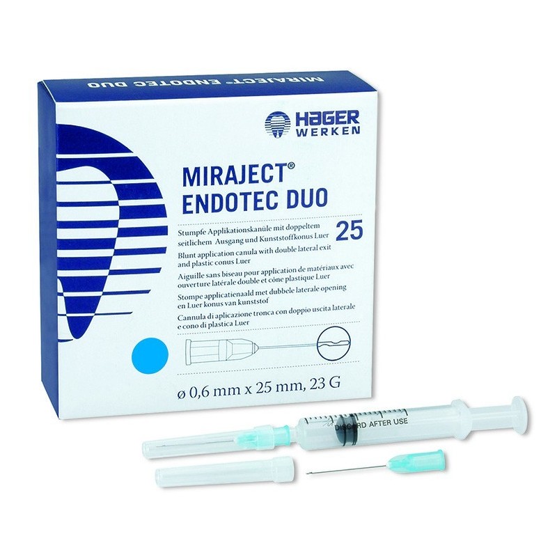 AIGUILLES MIRAJECT ENDOTEC DUO 25 unites