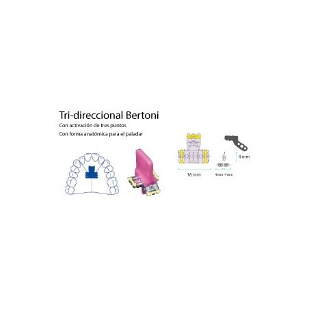 VIS EXPANSION TRIDIRECC BERTONI ACTIVACION 3 PUNTOS 16 mm 1 ud