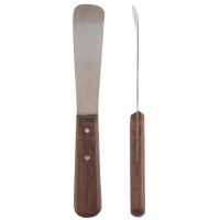 SPATULE PLATRE COURBE BOIS 24 cm