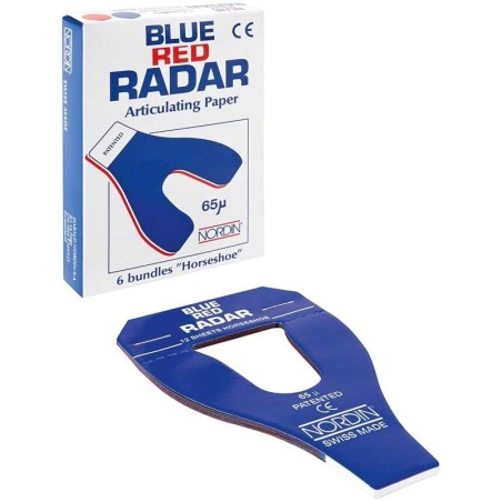 PAPIER RADAR FER A CHEVAL BLUE/RED 65 μ