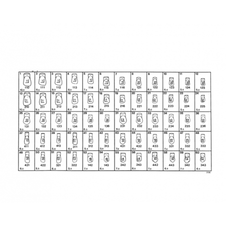 FULLFORM F COURONNES ACETATE (F210- F263) 5 unites