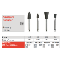 POLISSEUR AMALGAME CUPULE NOIR ALPHAFLEX 0935RA 12 Unites