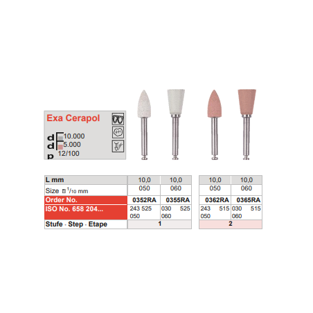 EXA CERAPOL POINTE BLANC 0352RA 12 unites