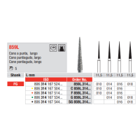 FRAISE DIAMANT SG859L-314-016 5 unites