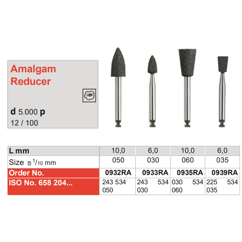 REDUCTOR AMALGAME POINTE NOIR ALPHAFLEX 0932RA 12 Unites