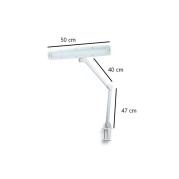 LAMPE 84 LEDS 16W LUMIERE REGULABLE 6000K AVEC PINCE POUR FIJACION