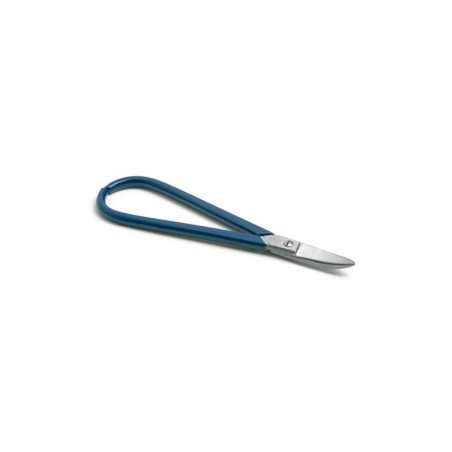 CISEAUX COURBE POUR SOLDADURA 17 CM. MANCHE BLEU