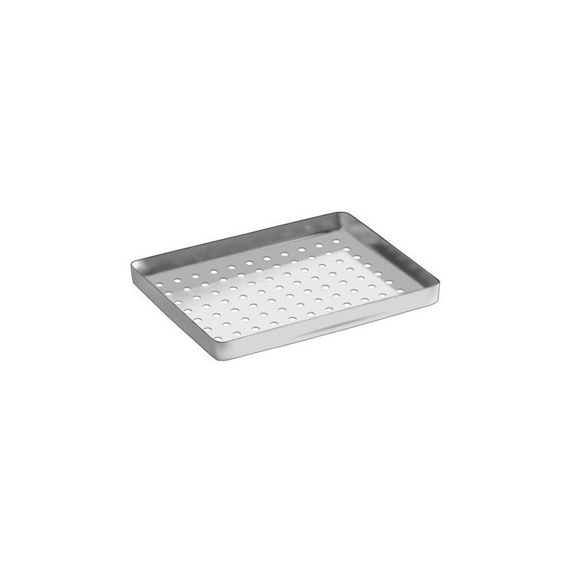 3038  BASE PERFORES INOX 184x140x20mm.