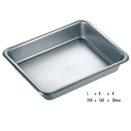 4021 PLATEAU MULTIUSO INOX. 240x160x30mm.