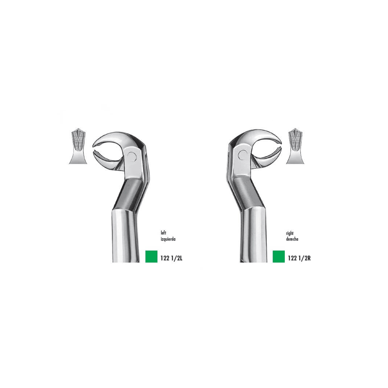 122 1/2 SET FORCEPS 122  1/2 R + L