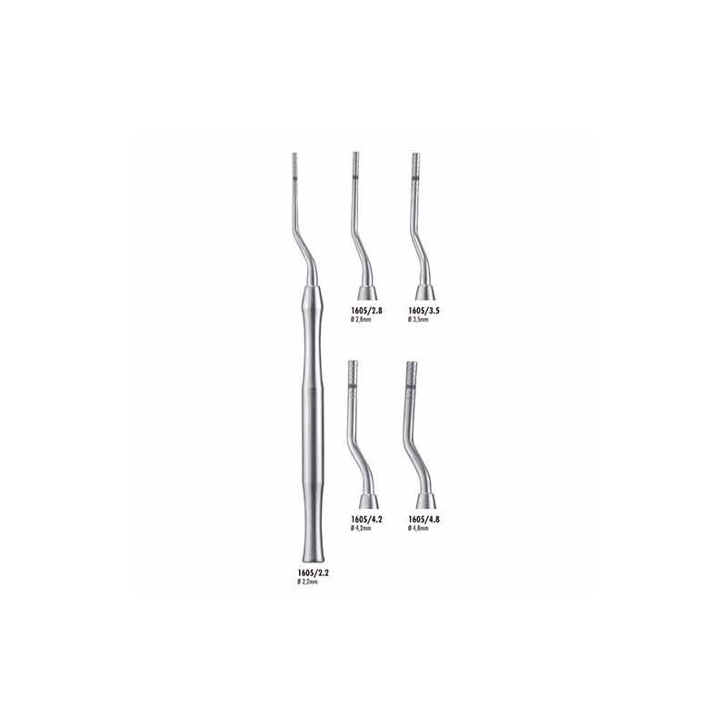 1605/4.2 OSTEOTOME IMPACTADOR OS COURBE 4,2mm.