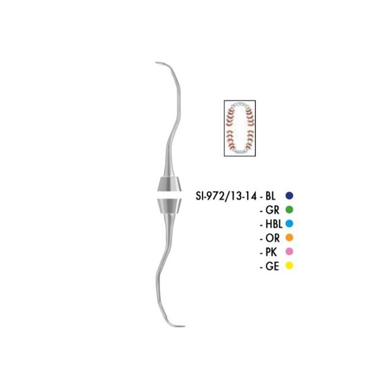 SI-972/13-14-BL CURETTE GRACEY COLORI SILIKON IK- BLEU