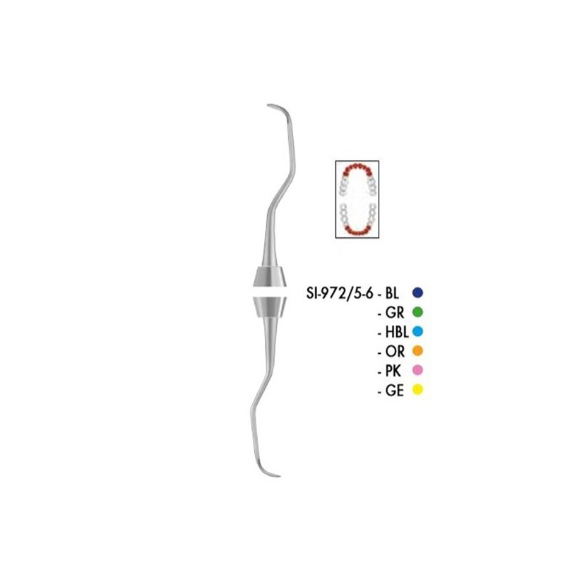 SI-972/5-6-BL CURETTE GRACEY COLORI SILIKON  BLEU