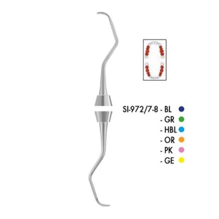 SI-972/7-8-BL CURETTE GRACEY COLORI SILIKON  BLEU