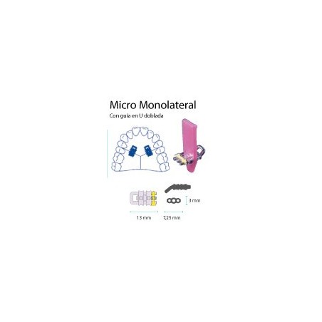 VIS EXPANSION MICRO MONOLATERAL GUIDE U DROIT 14 mm 10 Unites