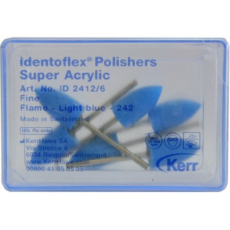 POLISSEURS SUPER ACRYLIC FLAMME MANDRIN FINE 6 Unites