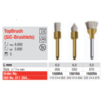 BROSSETTES PROPHYLAXIE TOPBRUSH 1501RA 5 UNITES