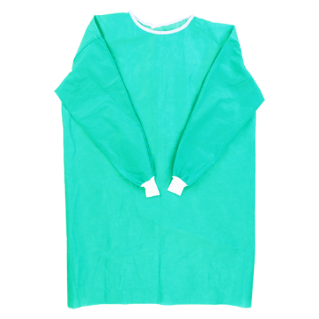 BLOUSE STERILE VERT AVEC MANCHETTE 40 g JETABLE  1 unite