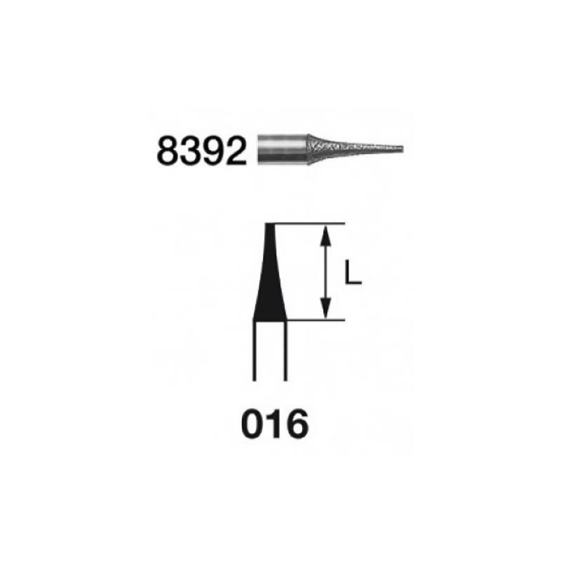 FRAISE DIAMANT GRAIN FINE FG 8392-016 6 Unites