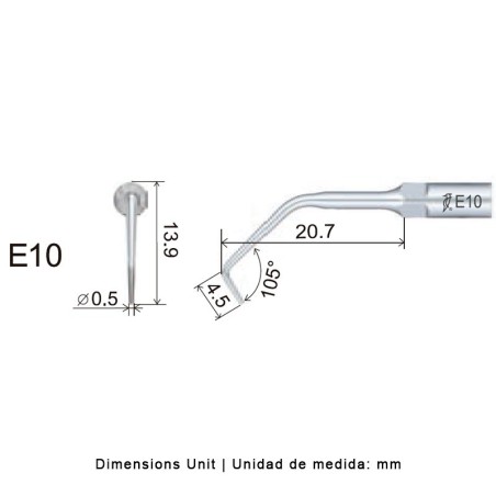 INSERT ENDO E10 POUR EMS