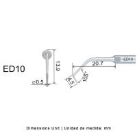 INSERT ENDO ED10 POUR SATELEC