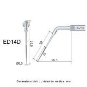 INSERT ENDO DIAMANT ED14D POUR SATELEC