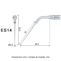 INSERT ENDO ES14 POUR SIROSONIC