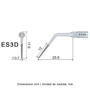 INSERT ENDO DIAMANT ES3D POUR SIROSONIC