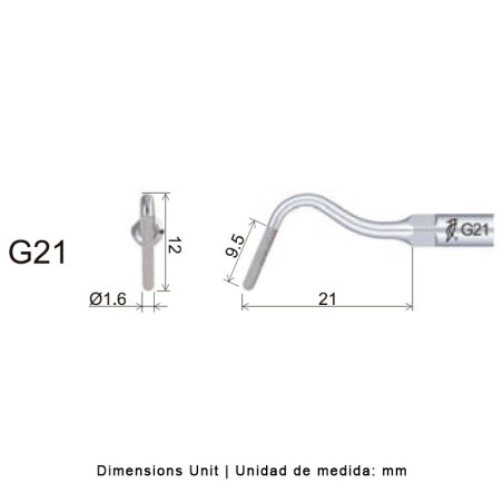 INSERT TALLADO EPAULE G21 POUR EMS