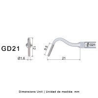 INSERT TALLADO EPAULE GD21 POUR SATELEC