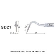 INSERT TALLADO EPAULE GD21 POUR SATELEC