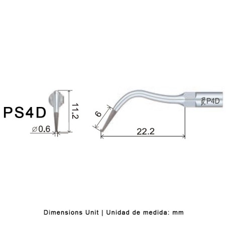 INSERT PERIO DIAMANT PS4D POUR SIROSONIC