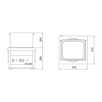 POLISSEUR MAG.ESTMON MT-300-A (1CV) AVECREGULADOR ET EXTRACTEUR