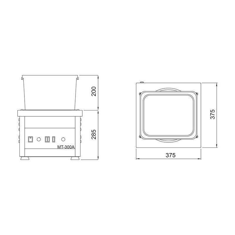 POLISSEUR MAG.ESTMON MT-300-A (1CV) AVECREGULADOR ET EXTRACTEUR