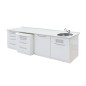 ENSEMBLE 4 MOD MOBILIER "TECHNOFLUX-ZILFOR" (LAVABO A DERECH