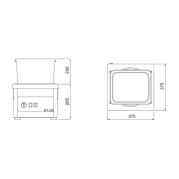 POLISSEUR MAGNETICA ESTMON MT-300 (0.5CV) AVEC EXTRACTEUR