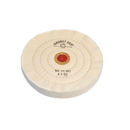 DISQUE GROBET COTON BLANC 150 MM. DIAM 60 Feuilles (17.761)