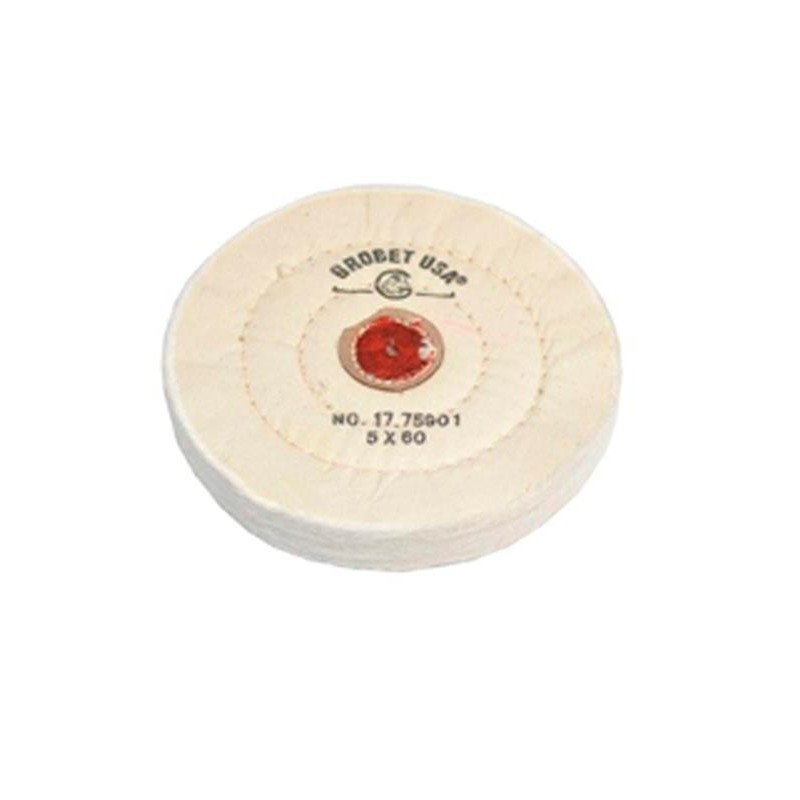 DISQUE GROBET COTON BLANC 125 MM. DIAM. 60 Feuilles (17.75901)