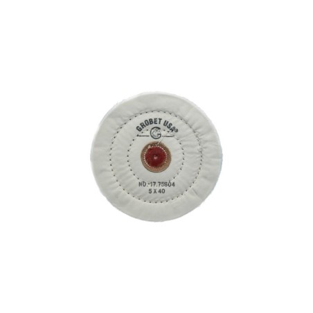 DISQUE GROBET COTON BLANC 125 MM. DIAM. 40 Feuilles (17.75804)