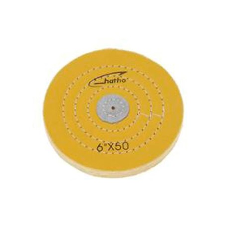 DISQUE HATHO COTON JAUNE 150x15 MM 50 Feuilles