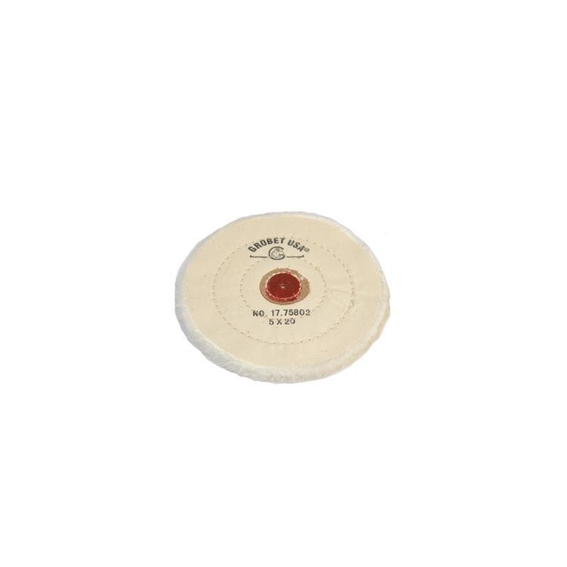 DISQUE GROBET COTON BLANC 125 MM. DIAM. 20 Feuilles (17.75802)