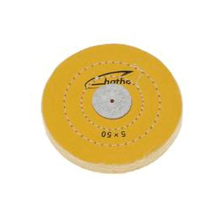 DISQUE HATHO COTON JAUNE 125x15 MM 50 Feuilles