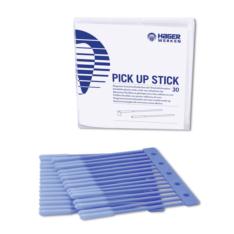 APPLICATEUR AVEC POINTE DE CIRE ADHESIVE PICK UP STICK 30 Unites