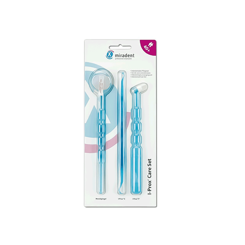 SET NETTOYAGE INTERDENTAIRE IPROX CARE BLEU TRANSPARENT