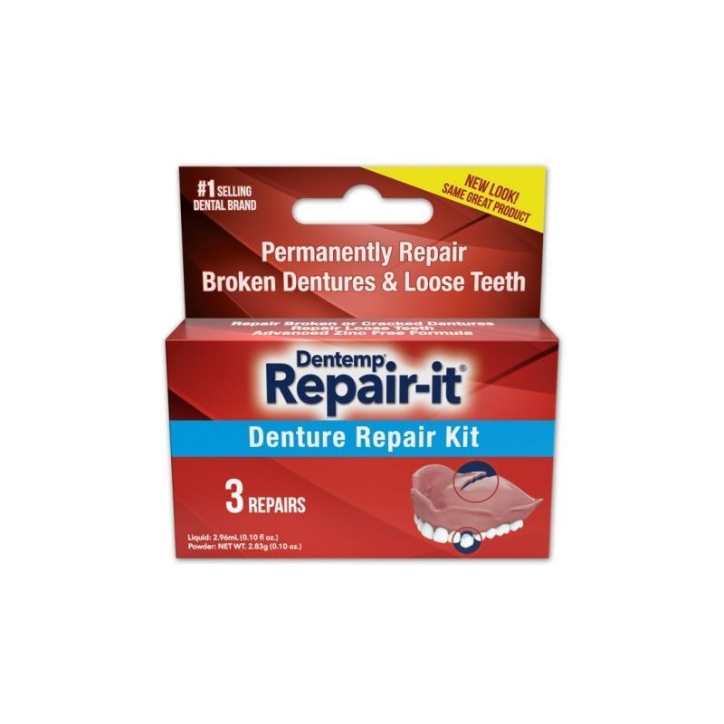 KIT REPARACION DENTADURAS POSTIZAS DENTEMP REPAIR IT